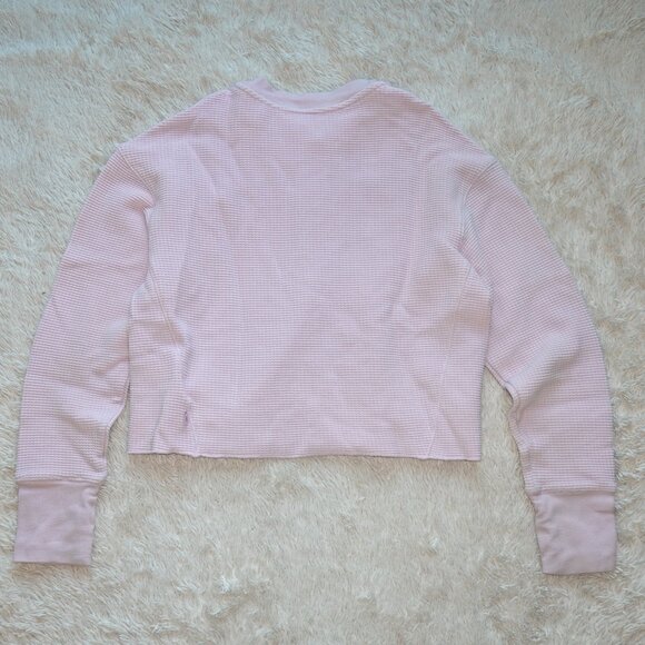 Girls Size Medium (8/10) Athleta Girl Settle In Waffle Sweatshirt - Daisy Purple - Picture 10 of 10